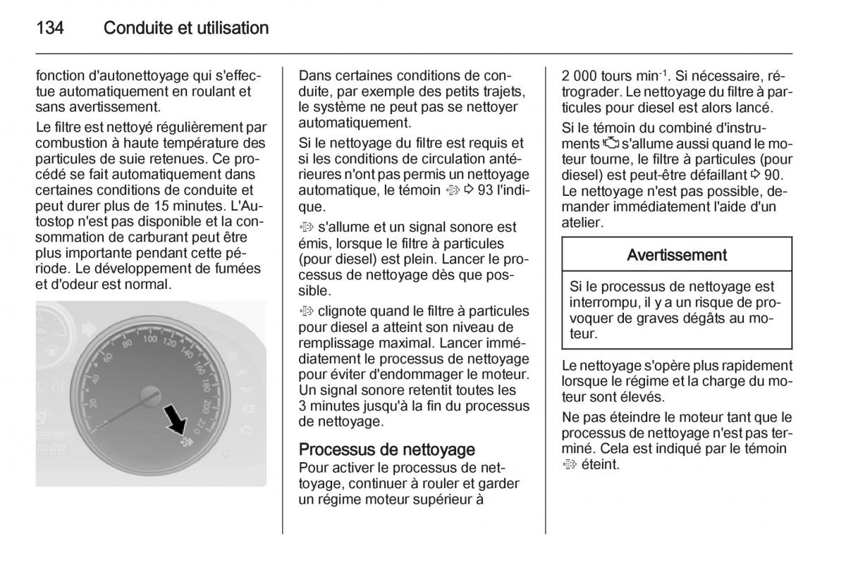 Opel Antara manuel du proprietaire / page 136