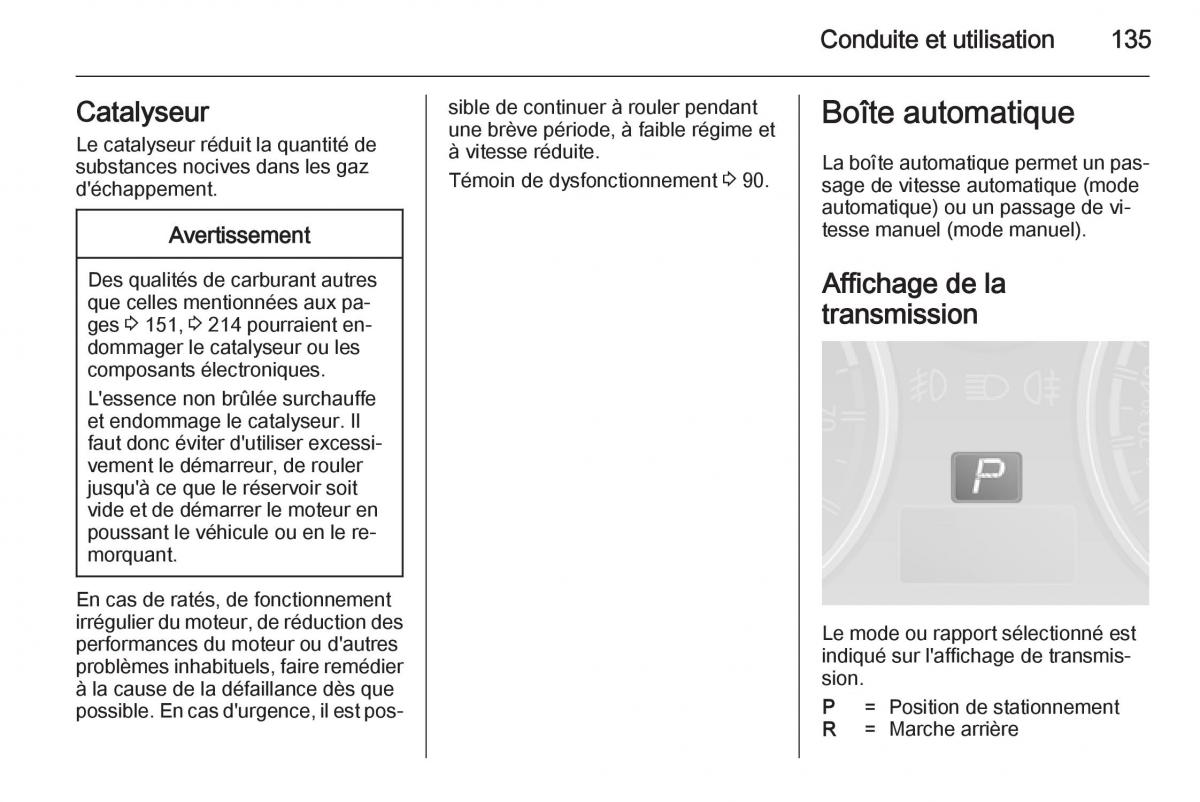 Opel Antara manuel du proprietaire / page 137