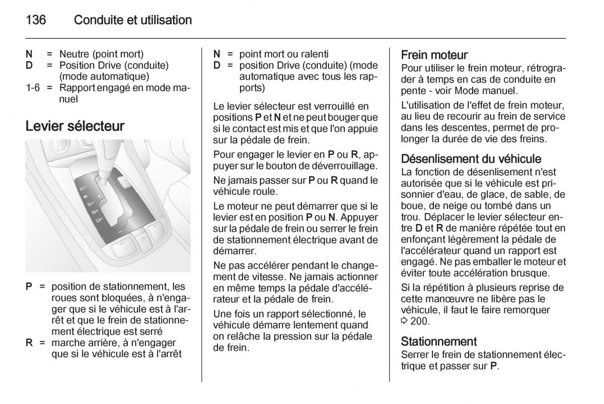 Opel Antara manuel du proprietaire / page 138