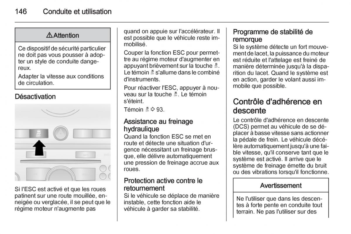 Opel Antara manuel du proprietaire / page 148