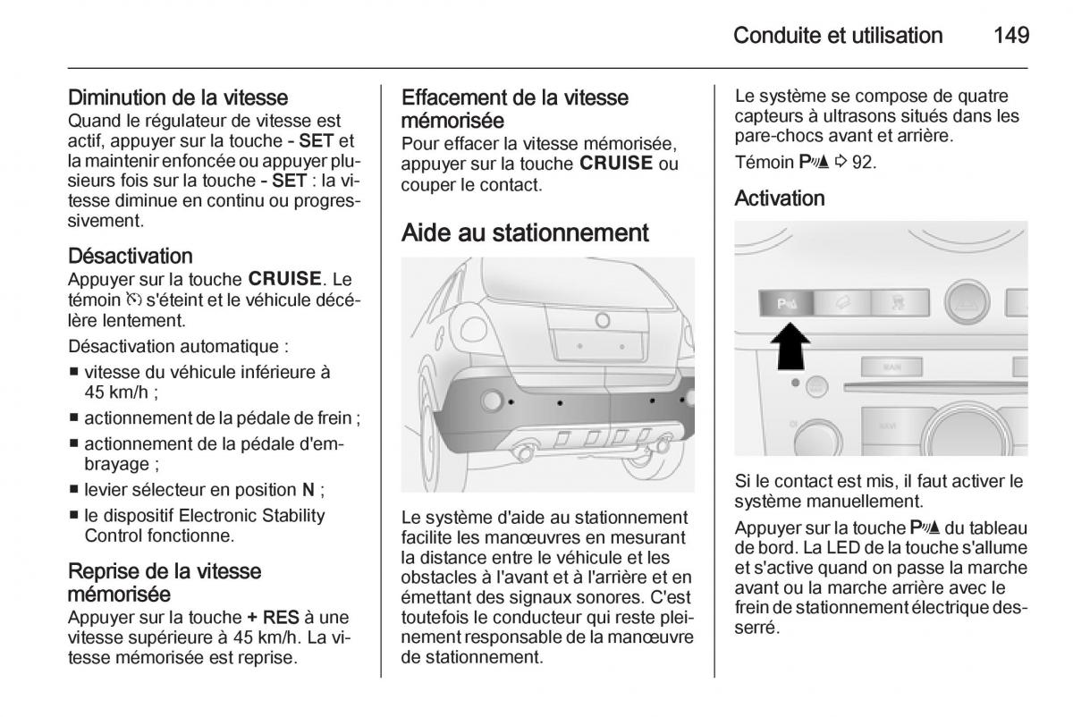 Opel Antara manuel du proprietaire / page 151