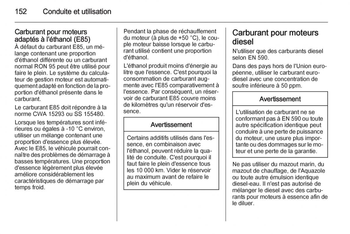 Opel Antara manuel du proprietaire / page 154