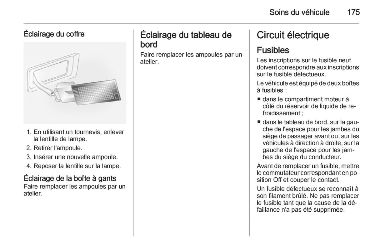 Opel Antara manuel du proprietaire / page 177