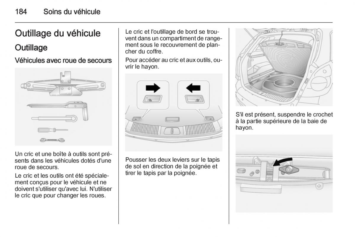 Opel Antara manuel du proprietaire / page 186