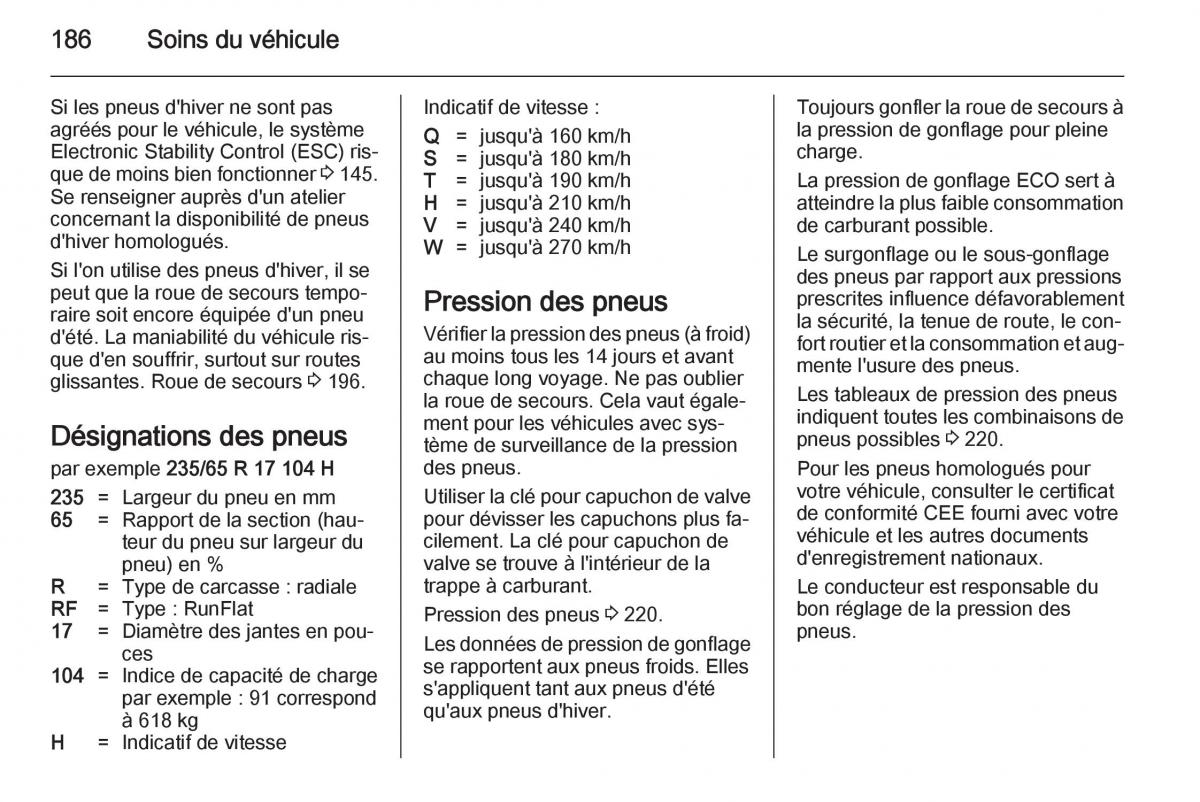 Opel Antara manuel du proprietaire / page 188