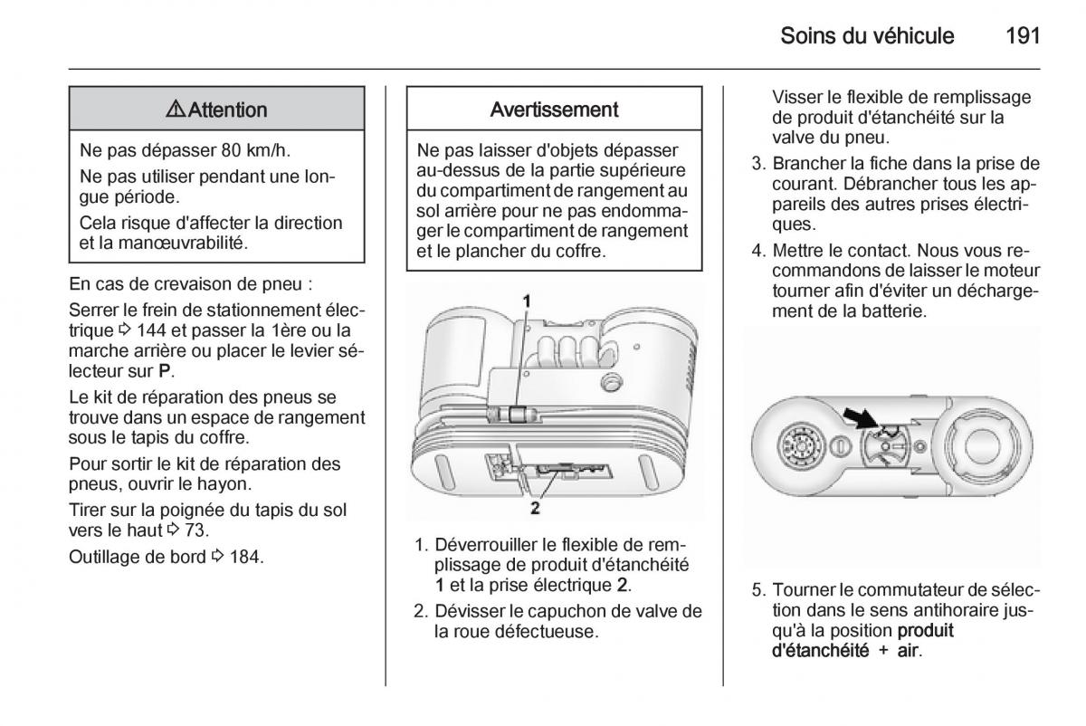 Opel Antara manuel du proprietaire / page 193