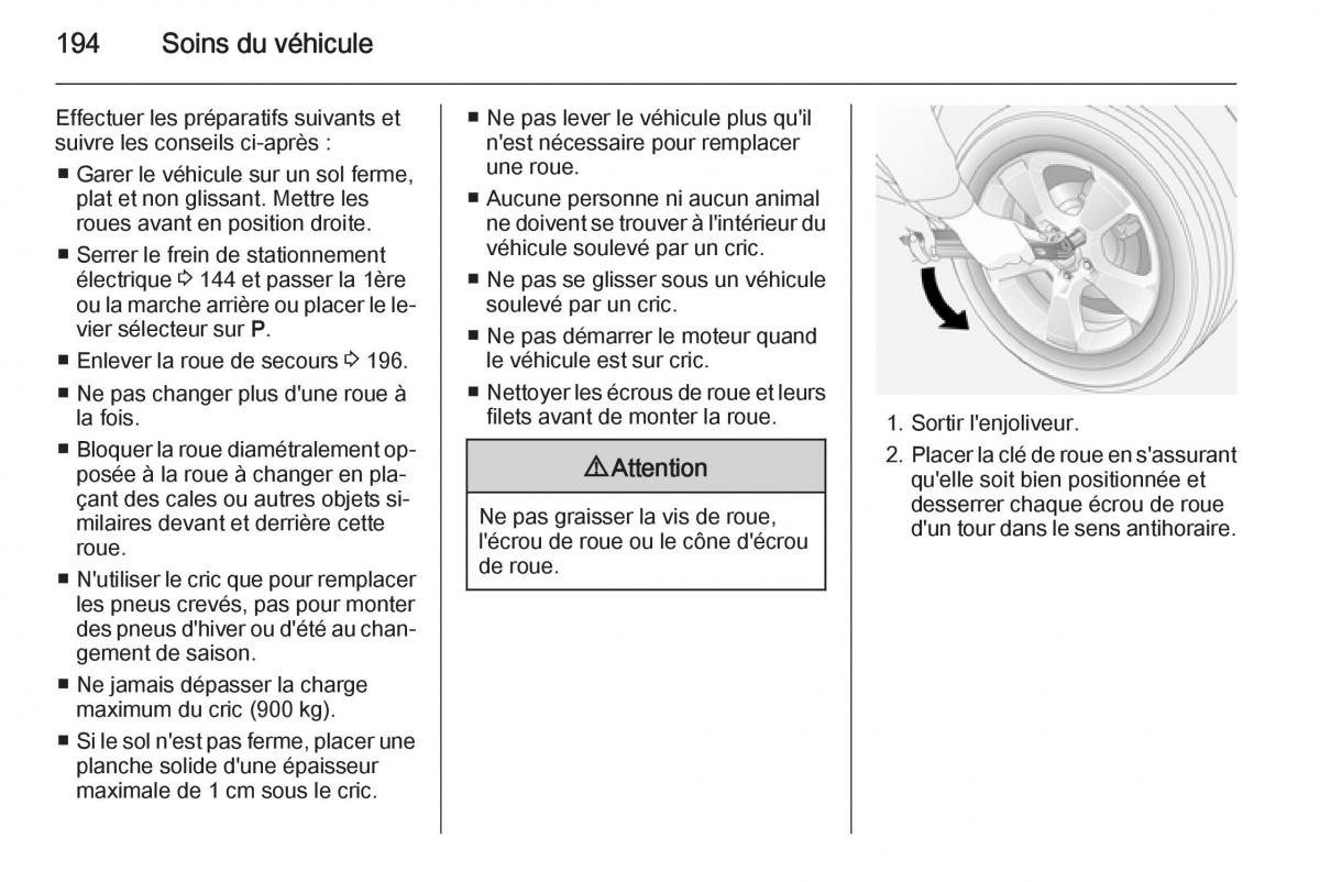 Opel Antara manuel du proprietaire / page 196