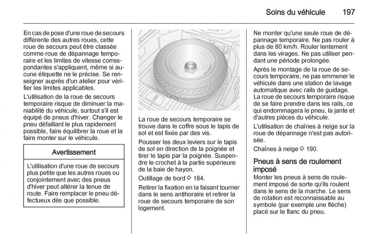 Opel Antara manuel du proprietaire / page 199