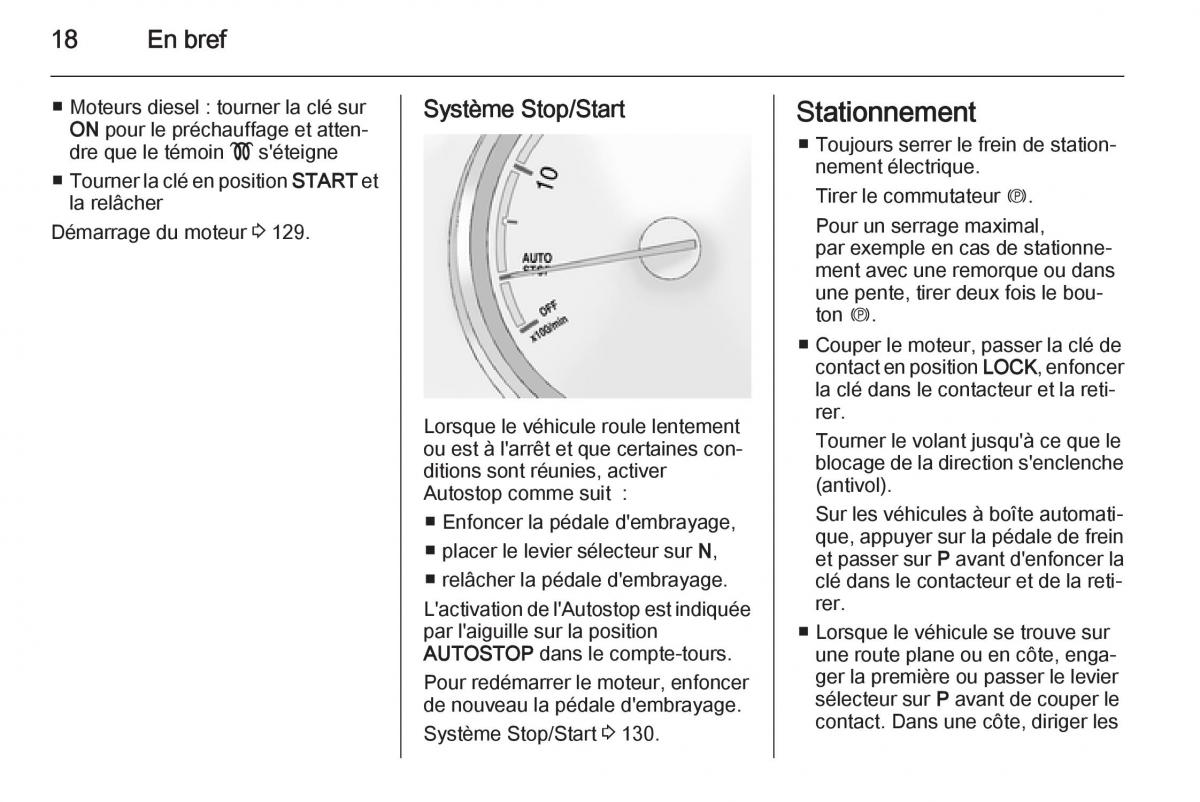 Opel Antara manuel du proprietaire / page 20