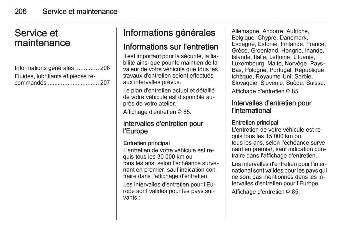 Opel Antara manuel du proprietaire / page 208