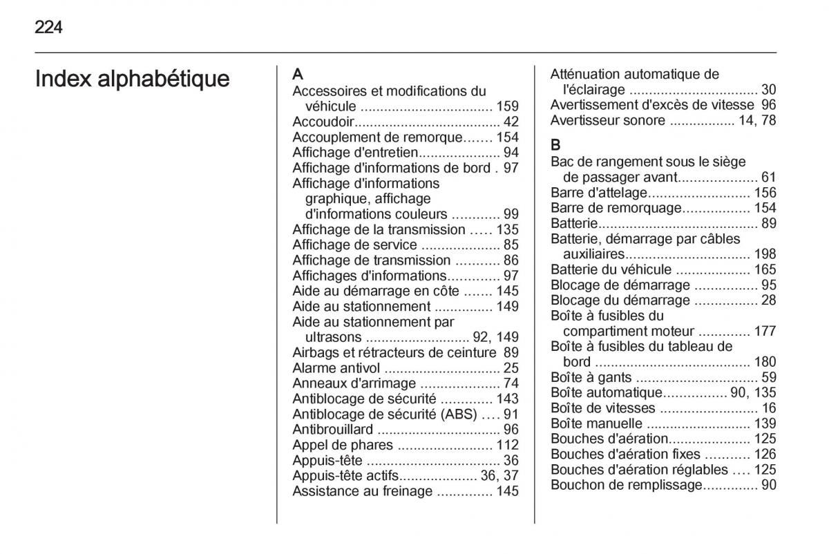 Opel Antara manuel du proprietaire / page 226