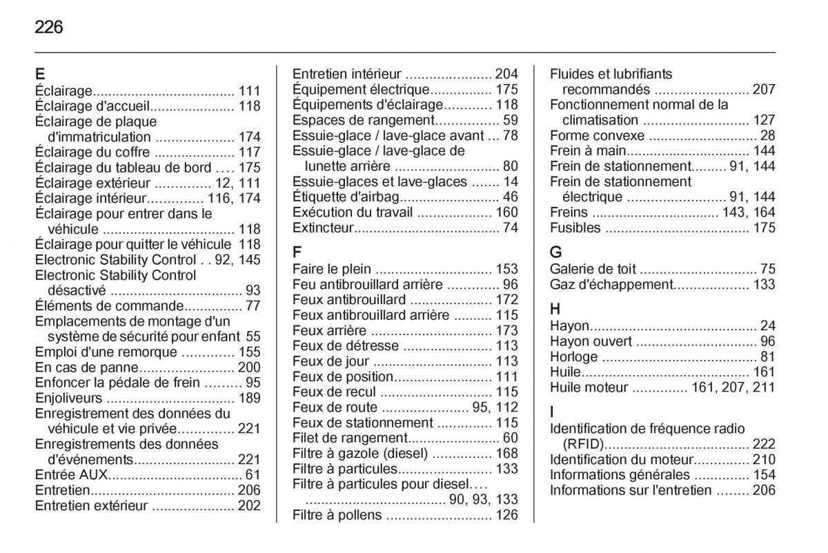 Opel Antara manuel du proprietaire / page 228