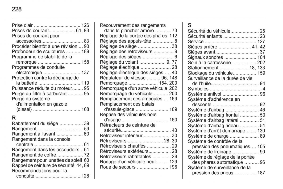 Opel Antara manuel du proprietaire / page 230