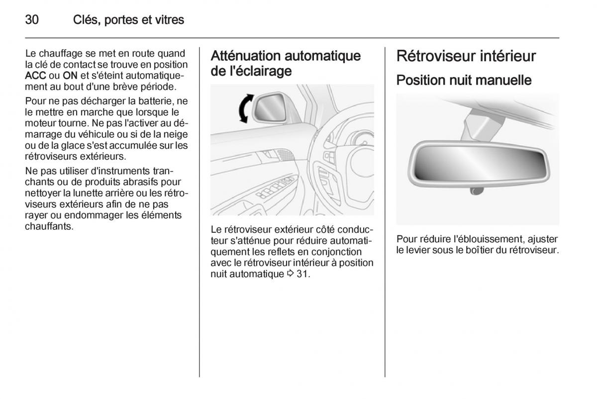 Opel Antara manuel du proprietaire / page 32