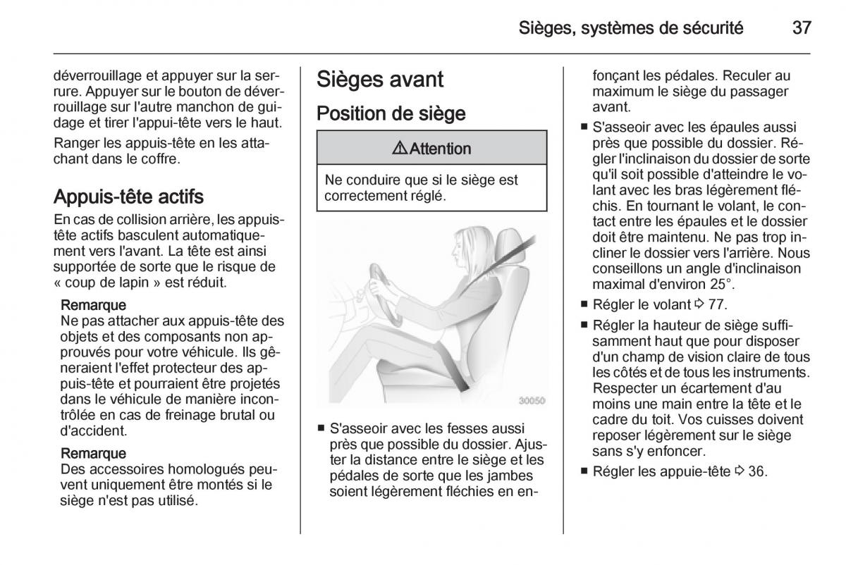 Opel Antara manuel du proprietaire / page 39