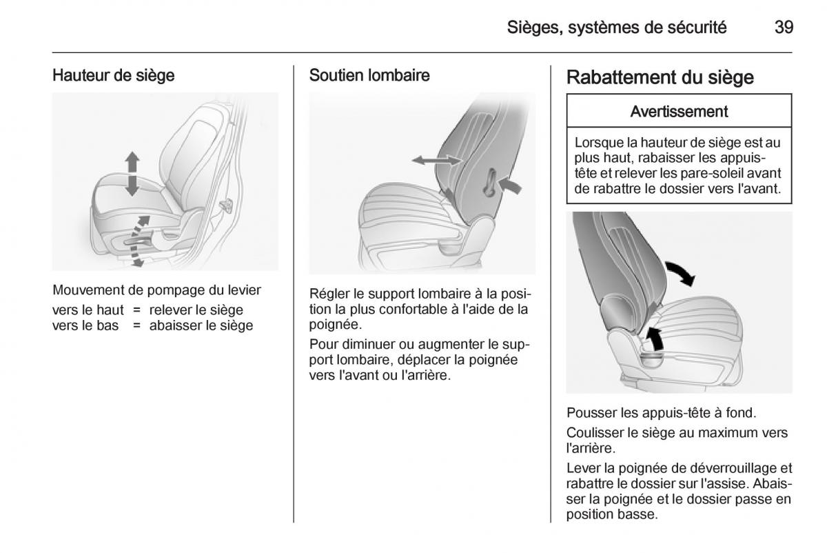 Opel Antara manuel du proprietaire / page 41