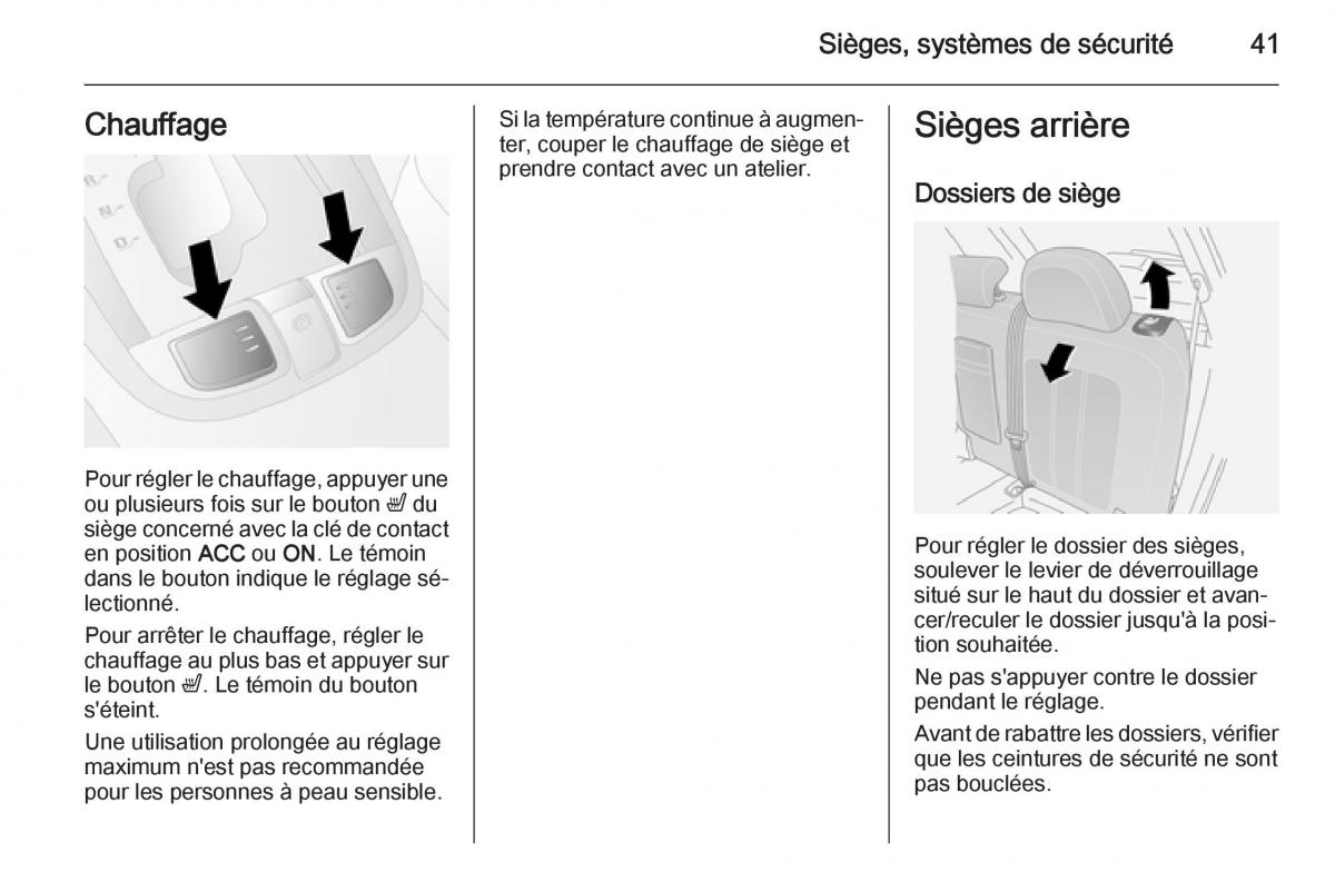 Opel Antara manuel du proprietaire / page 43