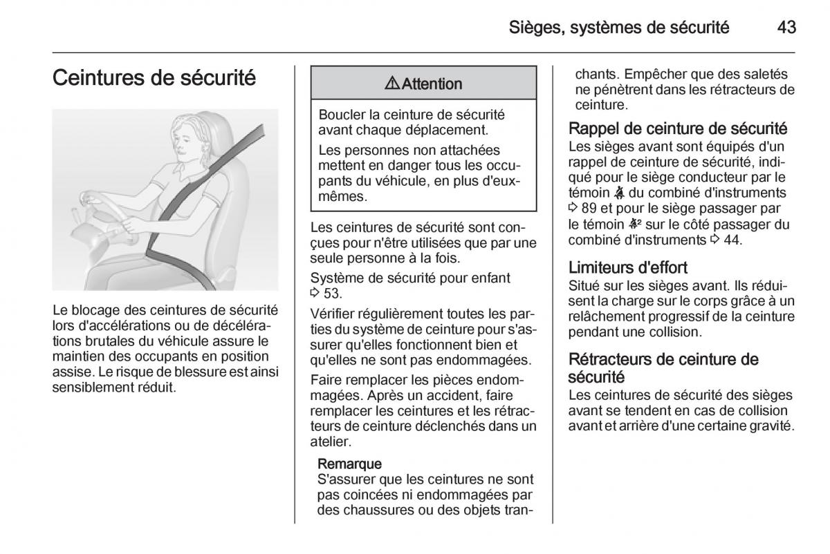 Opel Antara manuel du proprietaire / page 45