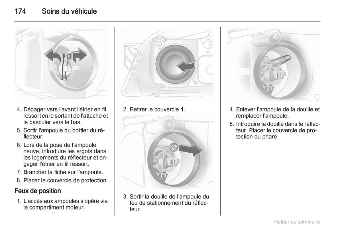 Opel Astra H III 3 manuel du proprietaire / page 174