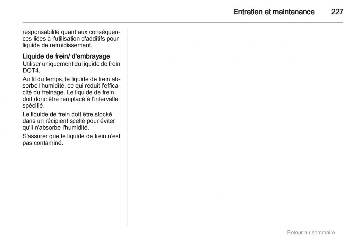 Opel Astra H III 3 manuel du proprietaire / page 227