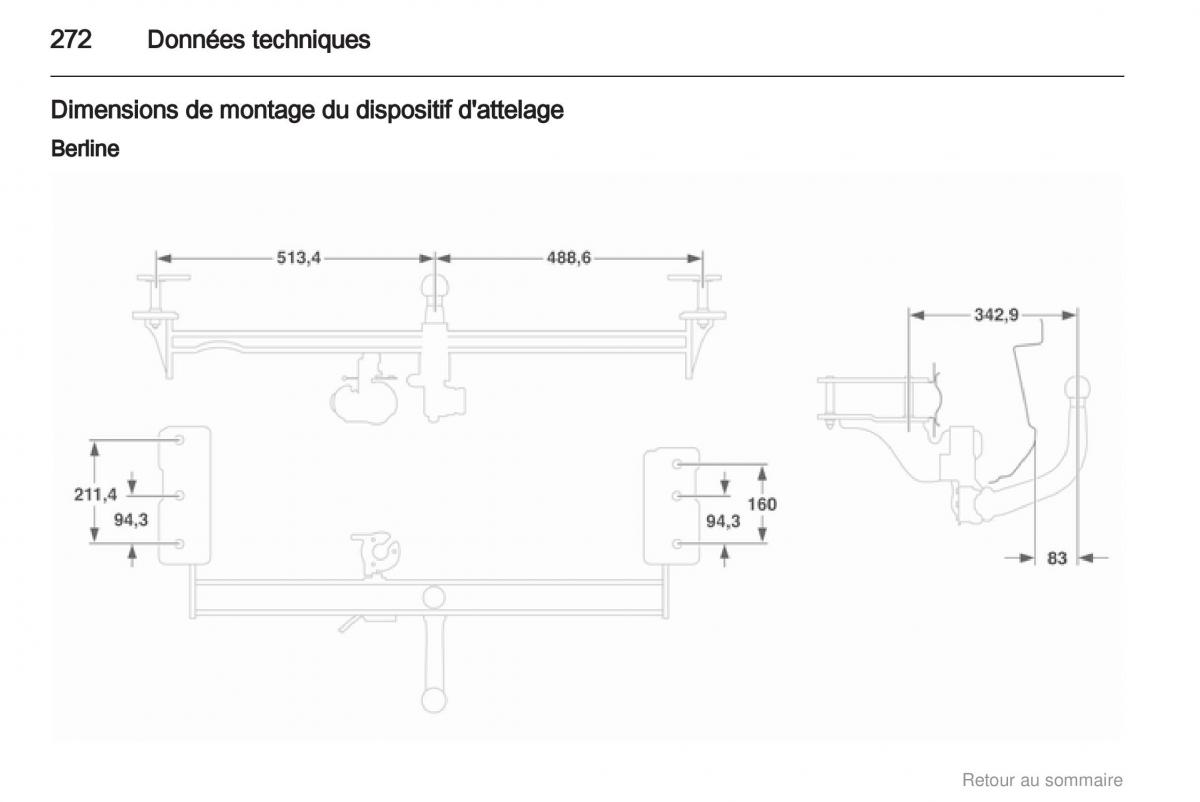 Opel Astra H III 3 manuel du proprietaire / page 272