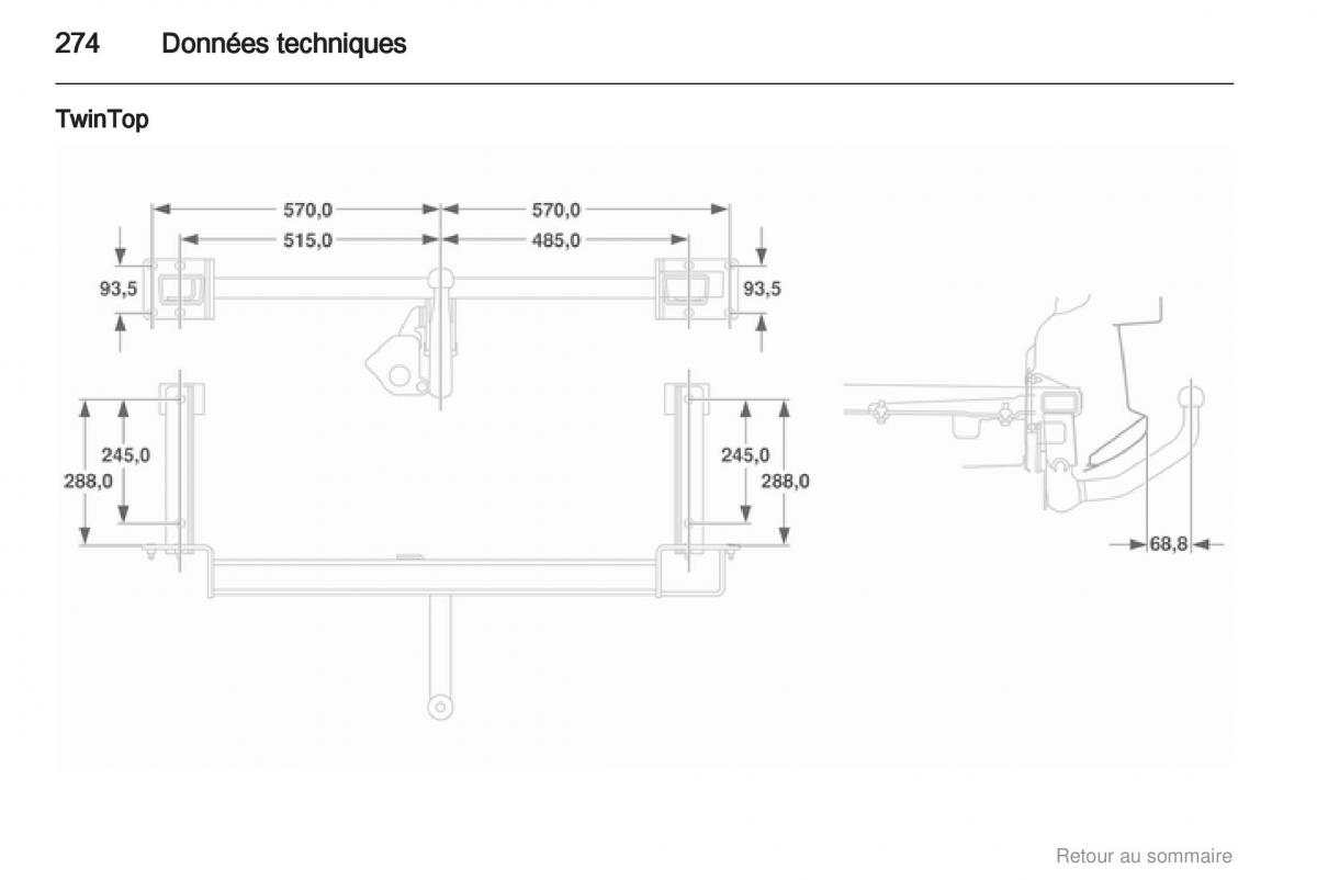 Opel Astra H III 3 manuel du proprietaire / page 274