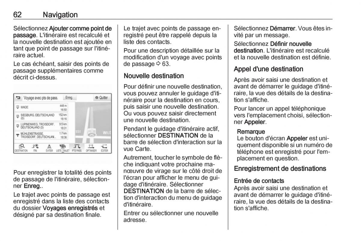 Opel Astra K V 5 manuel du proprietaire / page 62