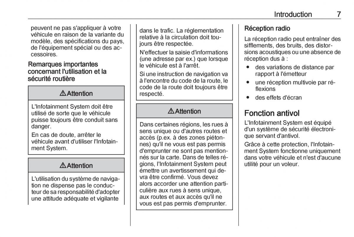 Opel Astra K V 5 manuel du proprietaire / page 7