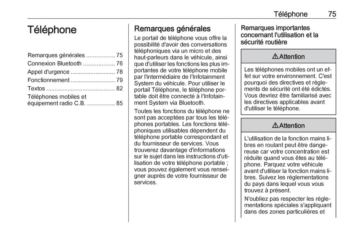 Opel Astra K V 5 manuel du proprietaire / page 75