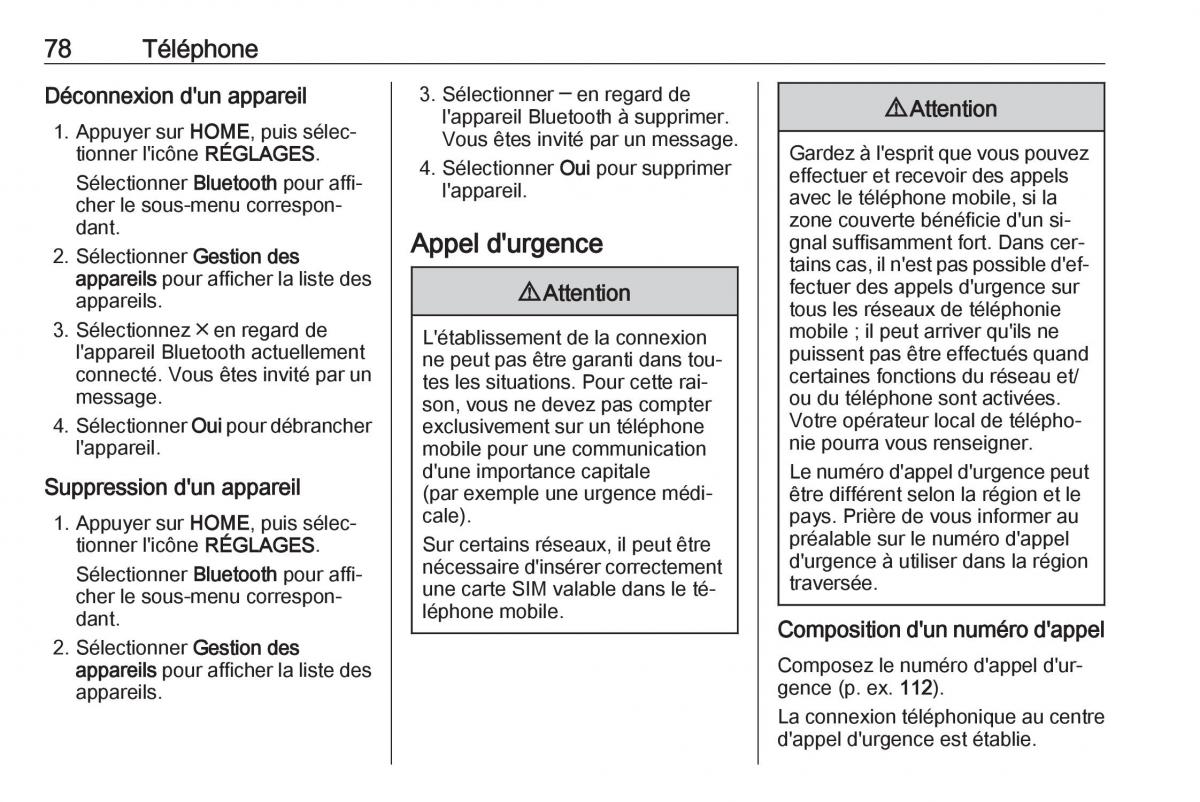 Opel Astra K V 5 manuel du proprietaire / page 78