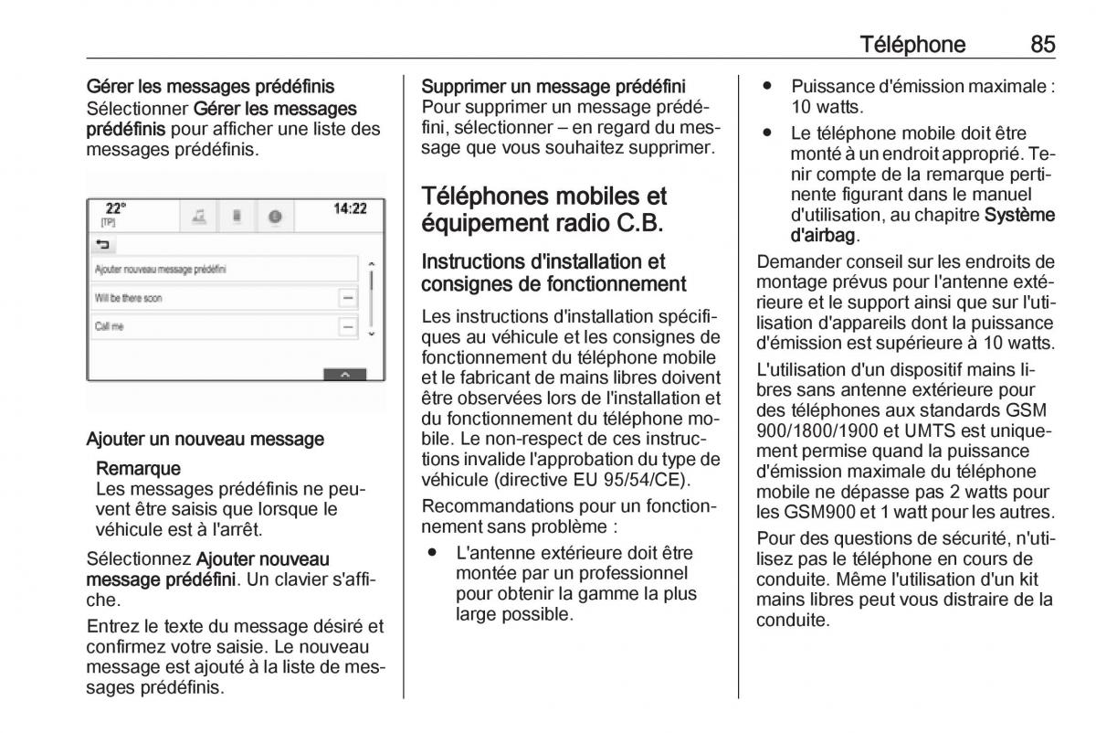 Opel Astra K V 5 manuel du proprietaire / page 85