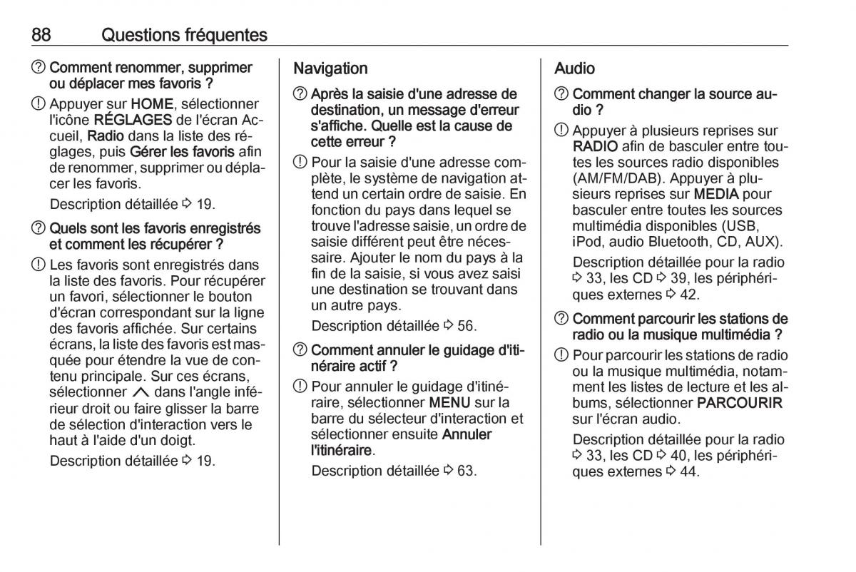 Opel Astra K V 5 manuel du proprietaire / page 88