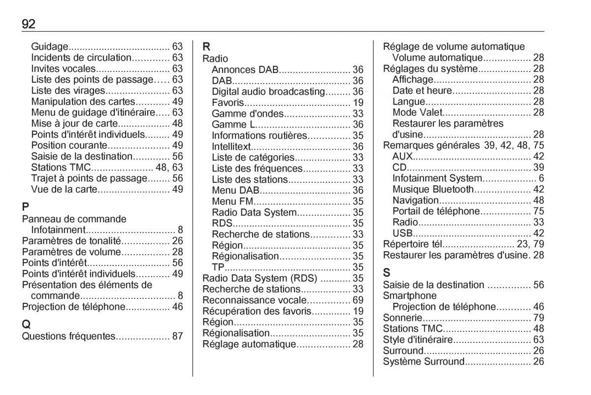 Opel Astra K V 5 manuel du proprietaire / page 92