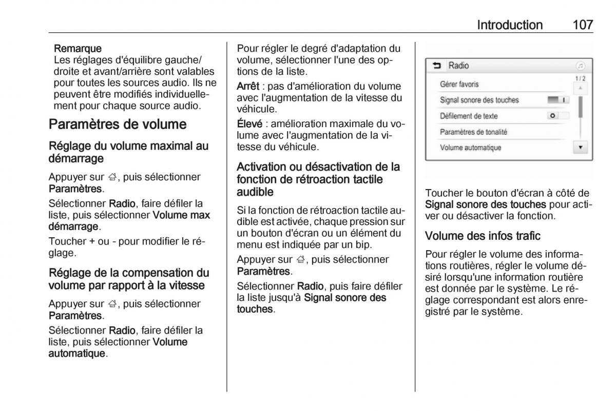 Opel Astra K V 5 manuel du proprietaire / page 107