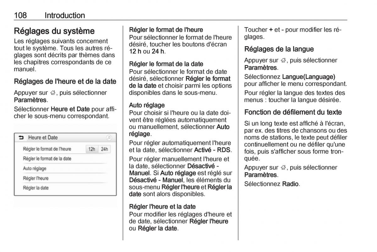 Opel Astra K V 5 manuel du proprietaire / page 108