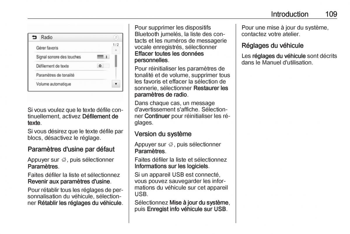 Opel Astra K V 5 manuel du proprietaire / page 109