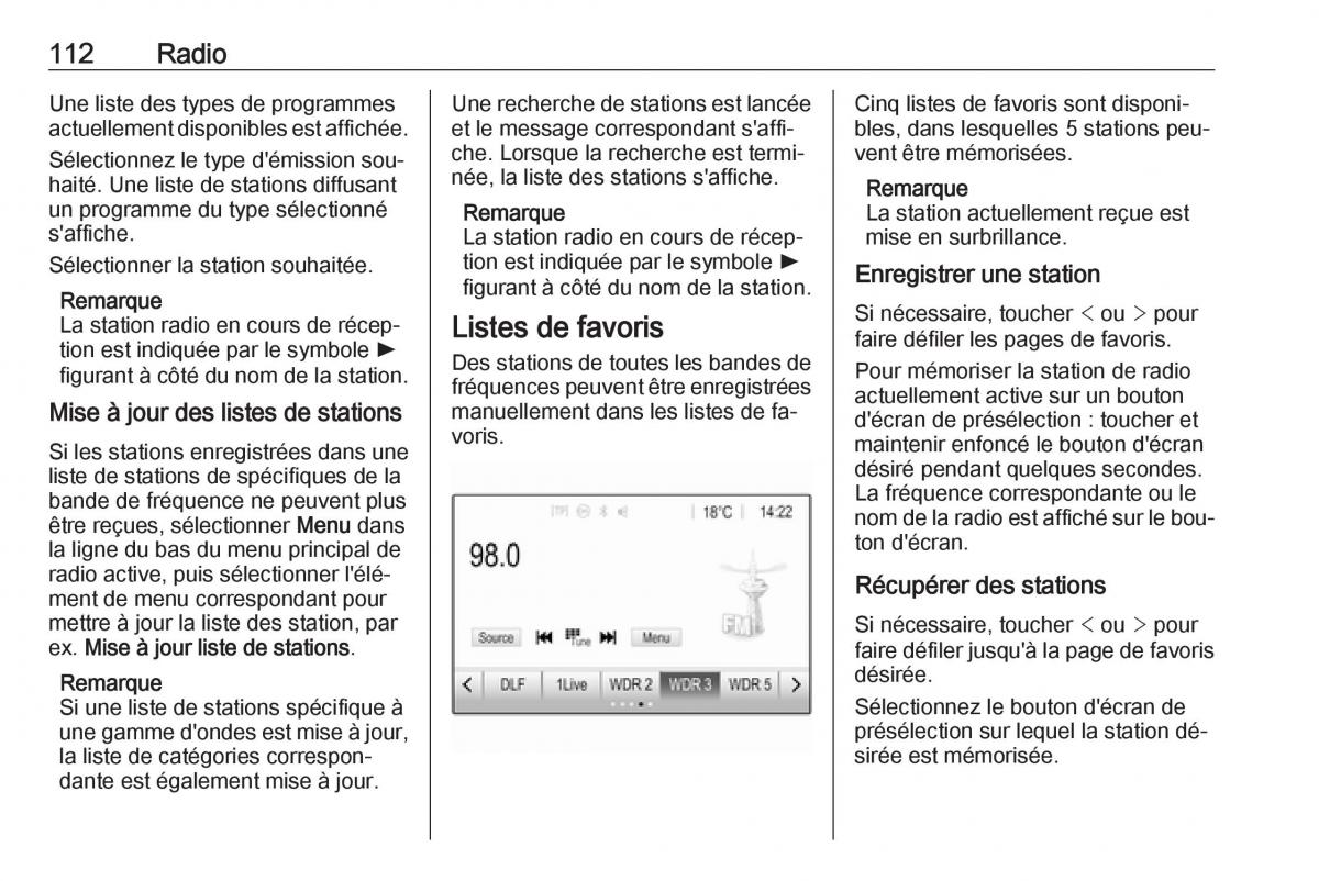 Opel Astra K V 5 manuel du proprietaire / page 112