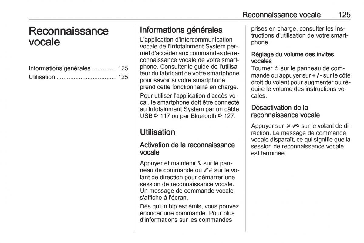 Opel Astra K V 5 manuel du proprietaire / page 125