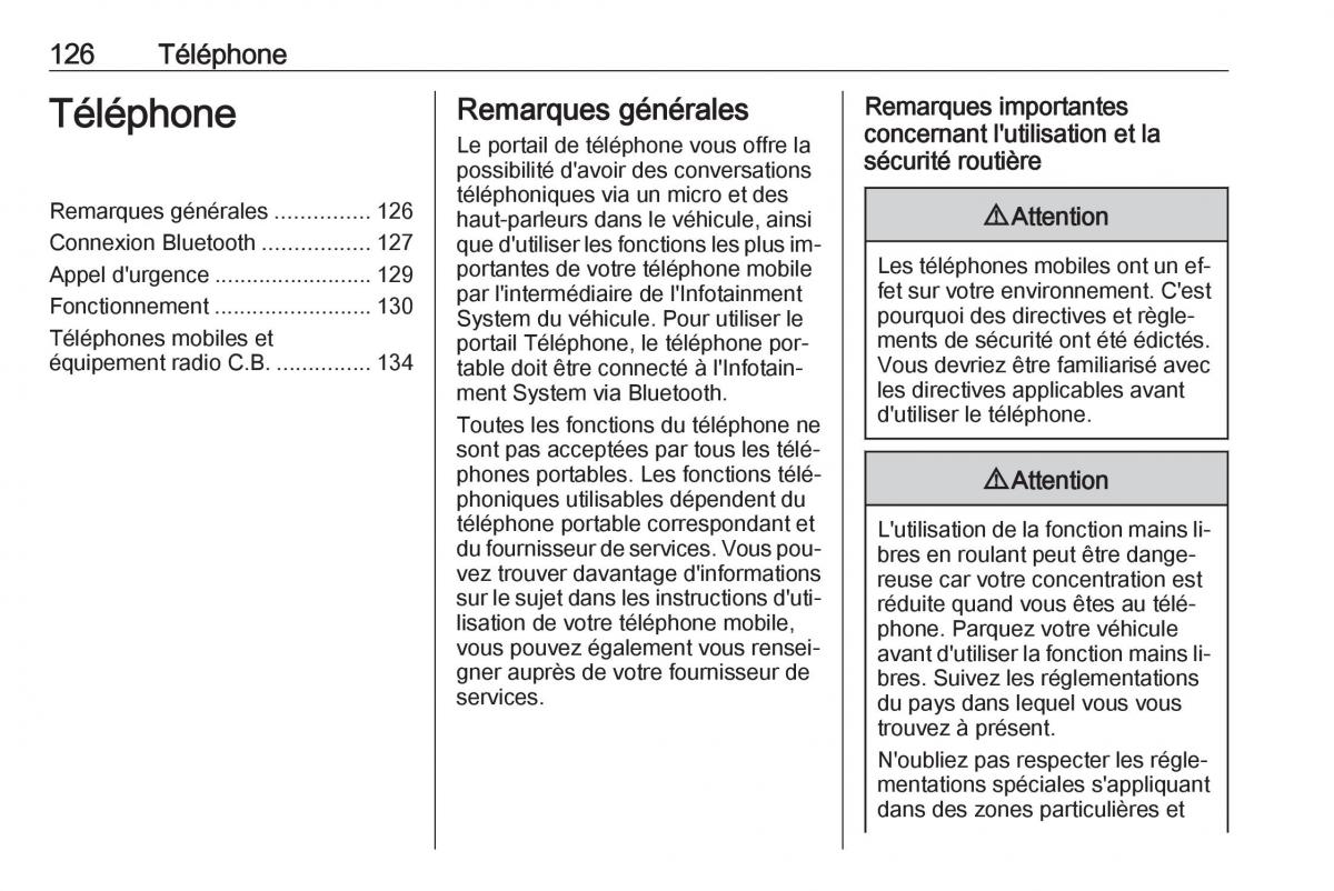 Opel Astra K V 5 manuel du proprietaire / page 126