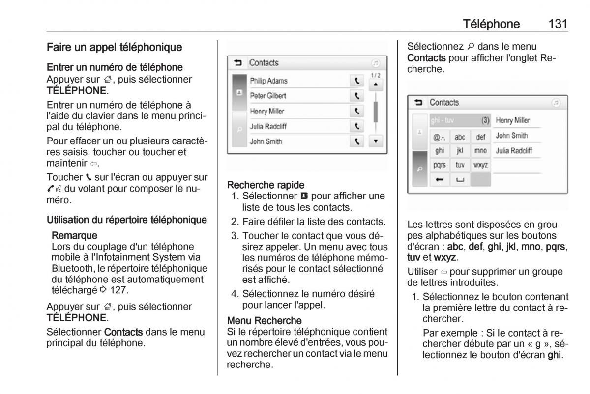 Opel Astra K V 5 manuel du proprietaire / page 131