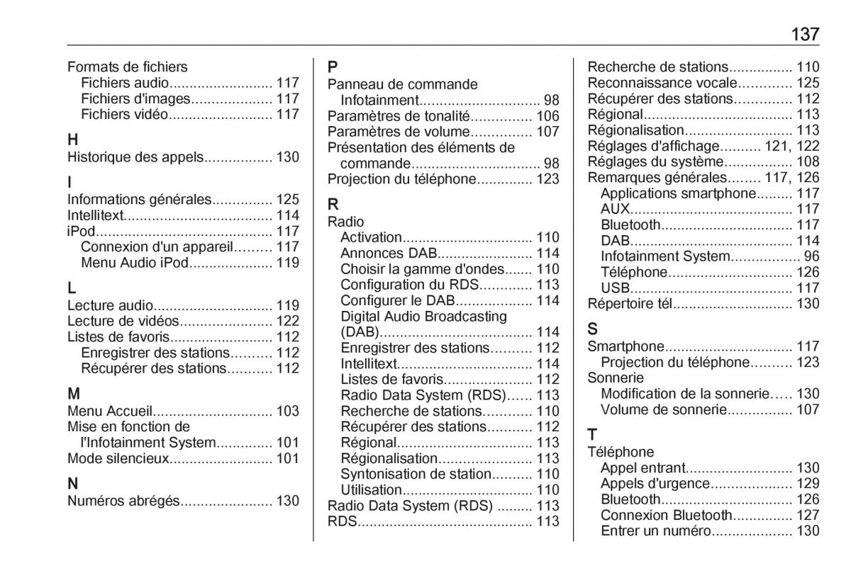 Opel Astra K V 5 manuel du proprietaire / page 137