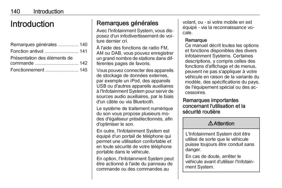 Opel Astra K V 5 manuel du proprietaire / page 140