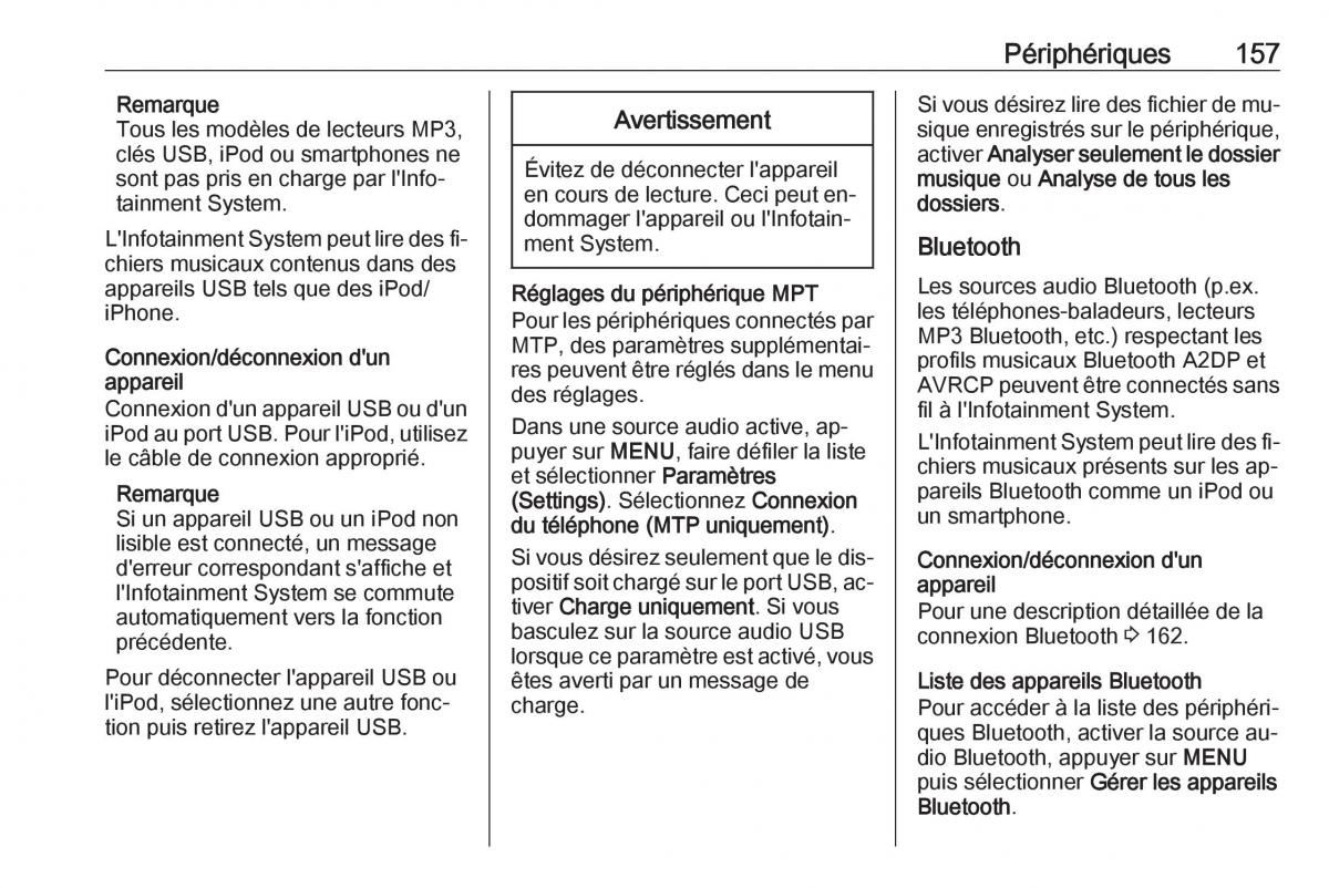 Opel Astra K V 5 manuel du proprietaire / page 157