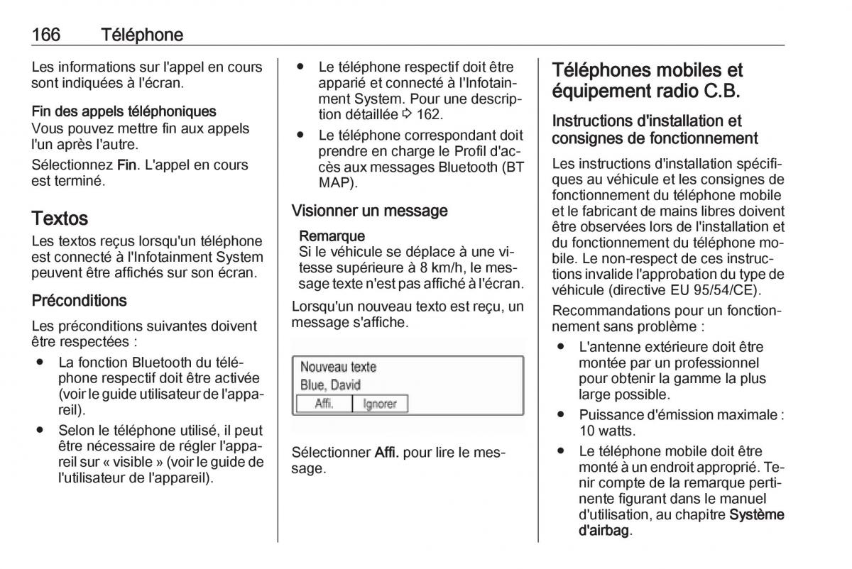 Opel Astra K V 5 manuel du proprietaire / page 166