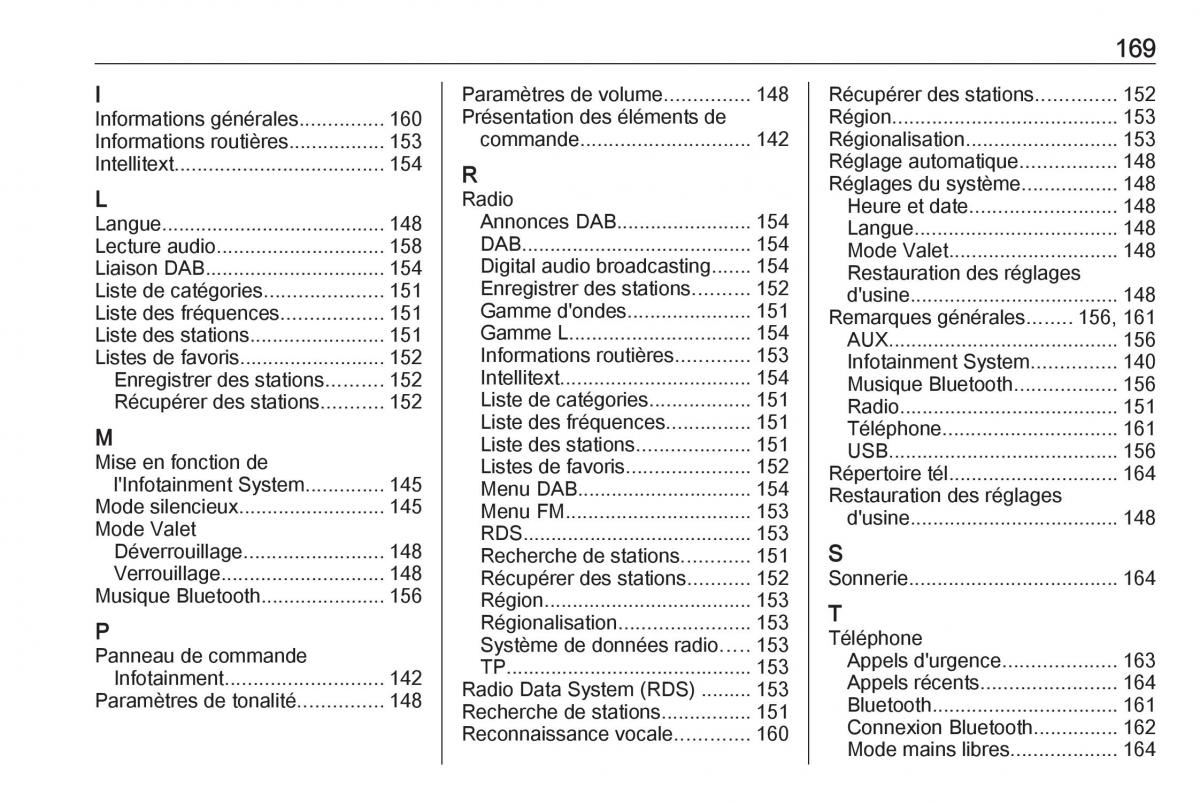 Opel Astra K V 5 manuel du proprietaire / page 169