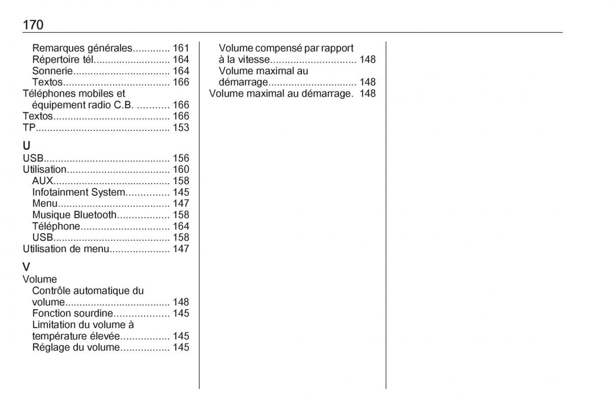 Opel Astra K V 5 manuel du proprietaire / page 170