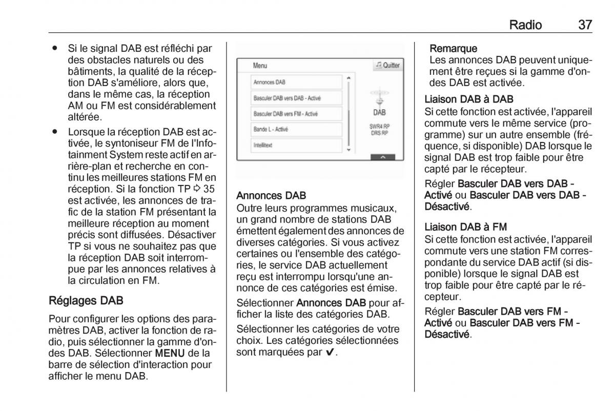 Opel Astra K V 5 manuel du proprietaire / page 37