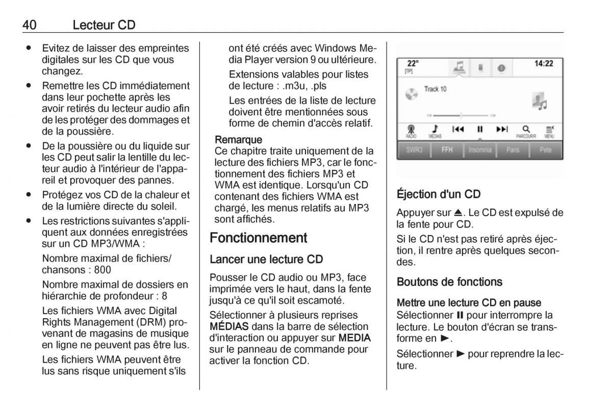 Opel Astra K V 5 manuel du proprietaire / page 40