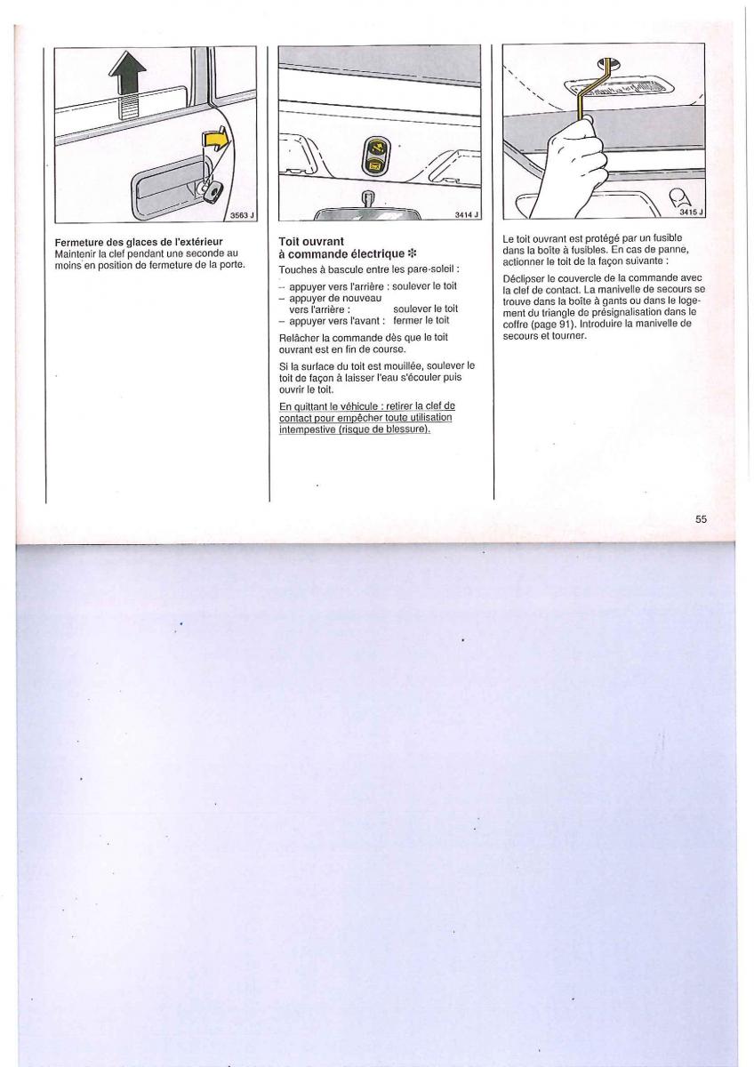 Opel Calibra manuel du proprietaire / page 55