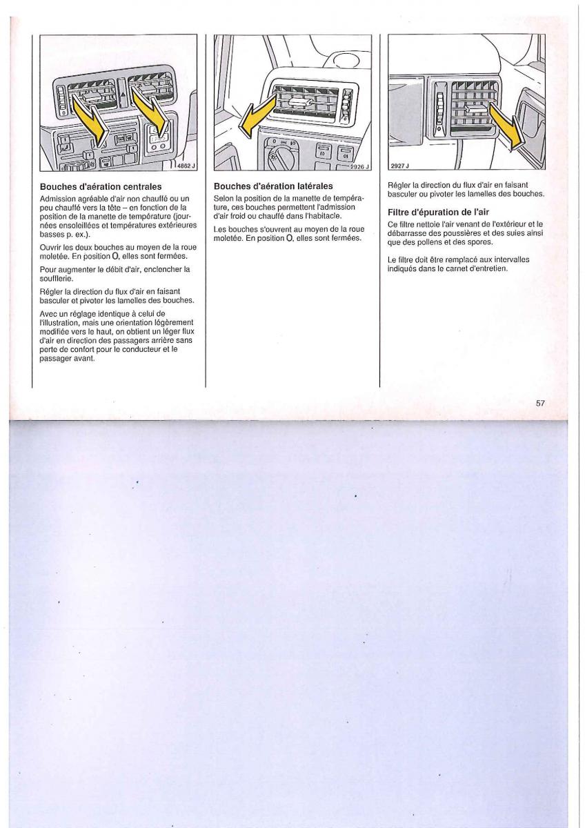 Opel Calibra manuel du proprietaire / page 57